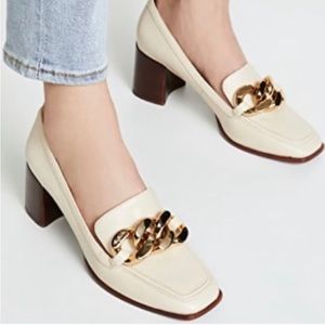 NWT Tory Burch beige Adrien 65mm Loafer Pumps size 8.5